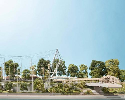 Foster + Partners’ new design adapts the aviary’s structure to suit its new inhabitants – a troop of colobus monkeys and parrots – and offers visitors an enhanced experience