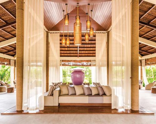 The reception area of the 11,210sq m (121,000sq ft) Maia Spa Phu Quoc
