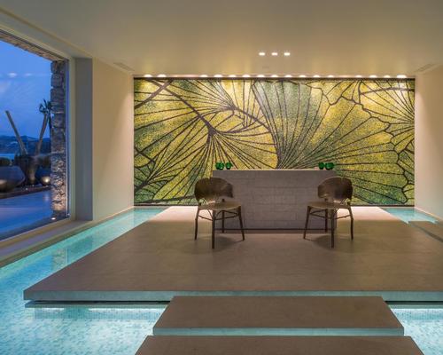 The new spa includes five large treatment rooms and flowing water adding to the serenity of the relaxation area