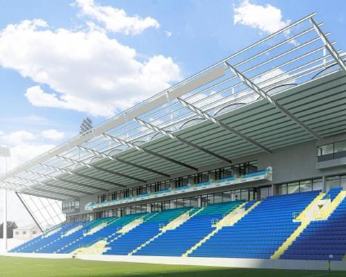 An artist's impression of the rugby stadium's redeveloped North Stand