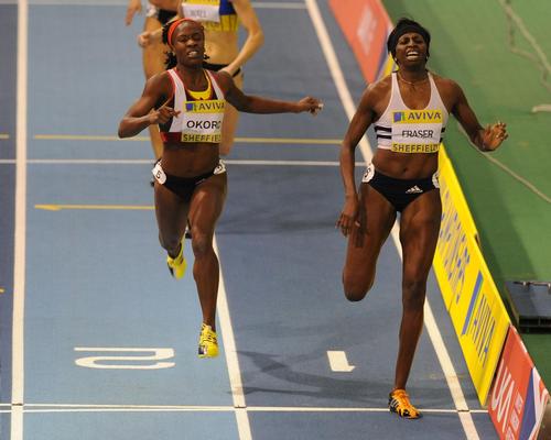 New WST trustee Donna Fraser, pictured right, winning the women's 400m final for GB from Marilyn Okoro in 2009
