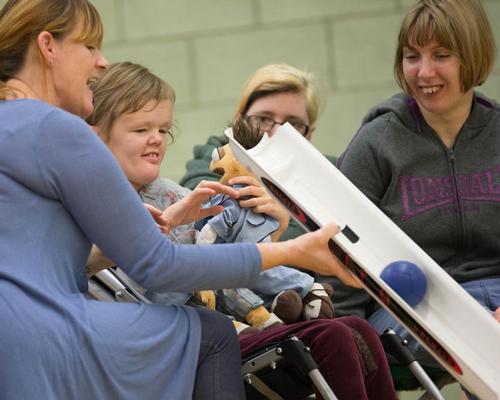 Therapists and sports coaches use Boccia to reach people with learning disabilities