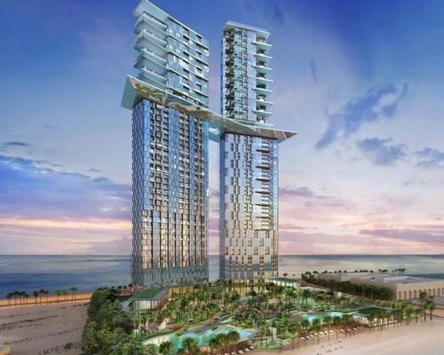 The PALM360 will include a 155m-long (508ft) sky pool connecting two towers 170m (558ft) above the ground