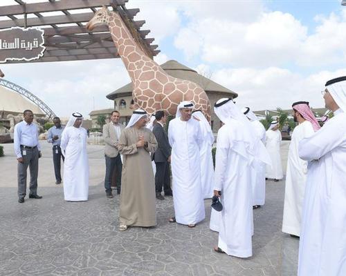 Guests attend a soft launch event at Dubai Safari
