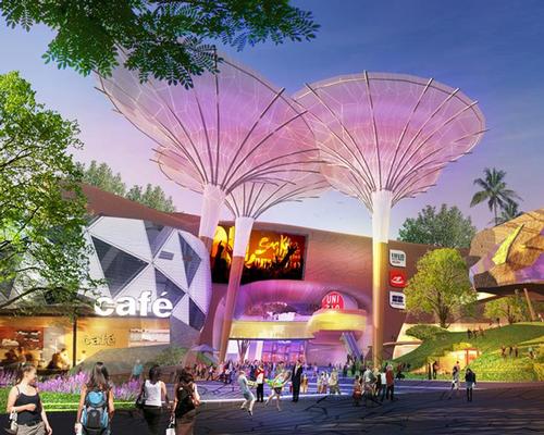 A rendering shows Peng Huoth's planned shopping mall