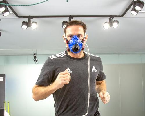 The video shows ex-Chelsea footballer Lampard undergoing cardio-metabolic and muscle activation tests