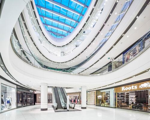The Cadillac Fairview Rideau Centre in Ottawa, designed by B+H Architects in collaboration with BBB Architects 