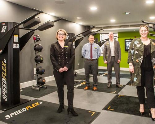 L-R: Fiona McNorton, Matthew Emery and Scott Niven, all of the Bannatyne Group, and Rachel Wrightson, general manager, Bannatyne Edinburgh (Queen Street)