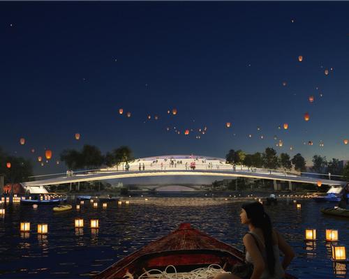 MVRDV have won a competition for the Dawn Bridge project, which will connect the old town of Zhujiajiao
