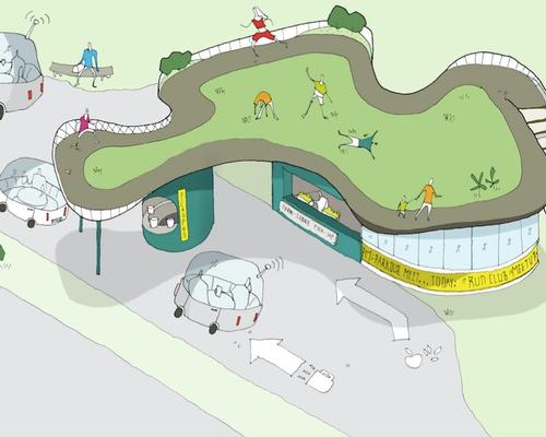 Will gas stations be transformed into the health clubs of the future? Reebok partners with Gensler for 'Get Pumped' proposal 