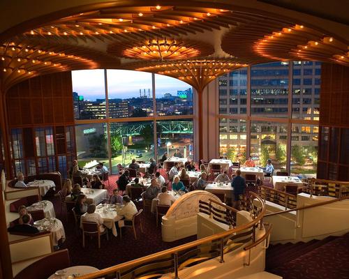 The American Restaurant opened on Valentine’s Day 1974 atop Crown Center in Kansas City