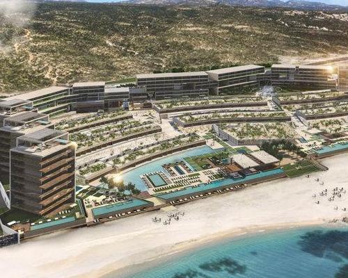 Solaz Resort will be operated by Qunta del Golfo de Cortez, and will include 128 hotel bedrooms and 21 residences on 34 acres overlooking the Sea of Cortez in Mexico.