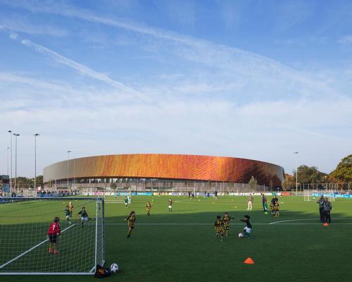 FaulknerBrowns create twisting 'Tardis-like' sports campus in The Hague's historic Zuiderpark