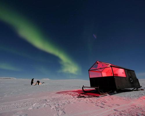 Hotel on skis: Mobile cabin allows guests to enjoy Northern Lights from deep within the Arctic wilderness