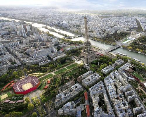 Venue plans for Paris 2024 include locating the beach volleyball stadium in the shadow of the Eiffel Tower