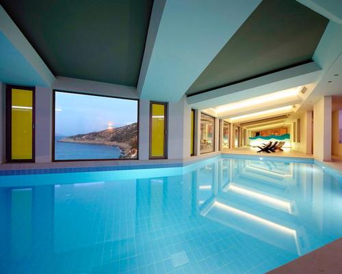 The 2,500sq m GOCO Spa Daios Cove includes eight treatment rooms, a modern gym and movement studio, two indoor pools and a thermal spa suite