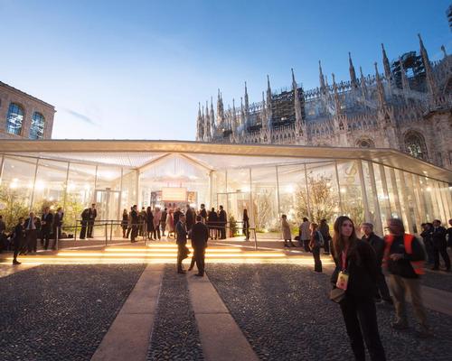 Carlo Ratti's 'Garden of the Four Seasons' pavilion has opened by the Duomo