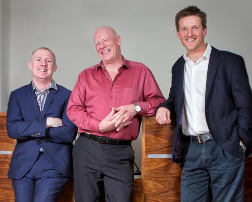 The Massage Company top team: co-founder Elliot Walker (left) with John Holman, director of spa training (centre) and Charlie Thompson, operations director and co-founder (right)