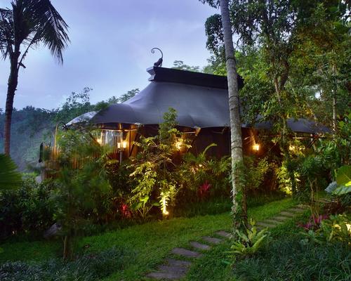 The resort’s 22 one-bedroom tented retreats and one two-bedroom lodge are designed to allow guests to enjoy the essence of Bali’s natural surroundings