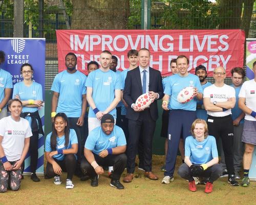 Street League Rugby was officially launched by culture secretary Matt Hancock