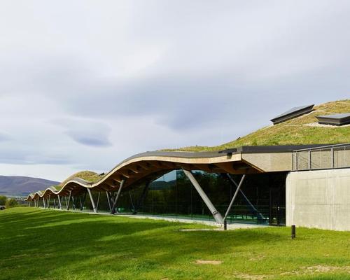 The £140m (US$187m, €160m) project, which took three and a half years to build and opened on 2 June, features an undulating, meadow-covered roof 