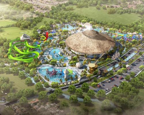 The waterpark will sit at the southernmost tip of the island and will feature a selection of rides and slides