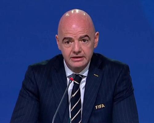 FIFA president Gianni Infantino announced the winner at the football federation's annual congress today