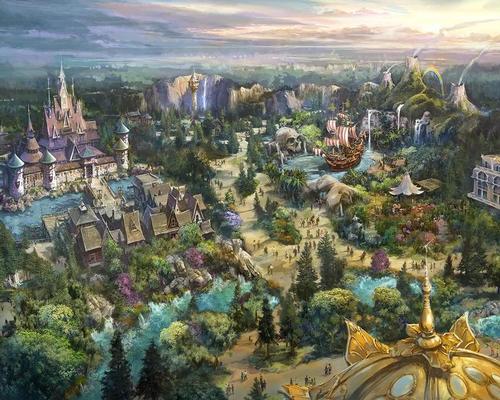The port, says Disney, is inspired by a magical spring, which will open up into each of the Disney worlds