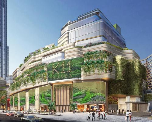 The building’s facade will feature one of the world's largest living walls, boasting a total surface area of over 50,000sq ft (4,600sq m) of greenery