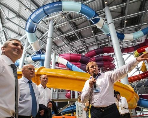 Russian officials inspect the LetoLeto Waterpark and complex in Tyumen