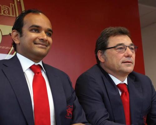 Raul Sanllehi (left) and Vinai Venkatesham will jointly lead the club