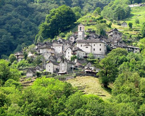 With just 12 inhabitants, Corippo is the smallest municipality in Switzerland.