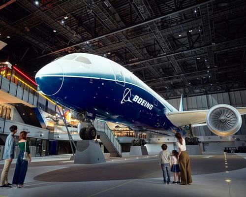 Flight of Dreams stretches over four floors and is home to the Boeing 787 Dreamliner ZA001