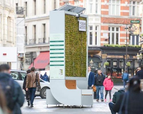 London's new pollution-eating living wall has air purifying power of 275 trees 