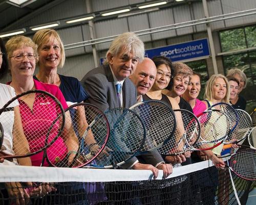 The initiative was launched by Sportscotland chair Mel Young and Scottish sports minister Joe FitzPatrick (both at the centre of the picture)