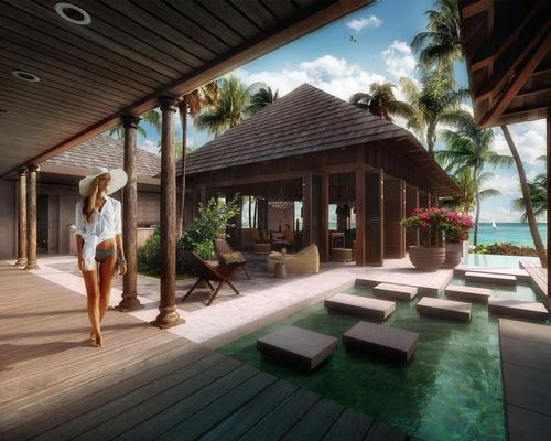 The hotel's villas range between 55 and 500 sq m.