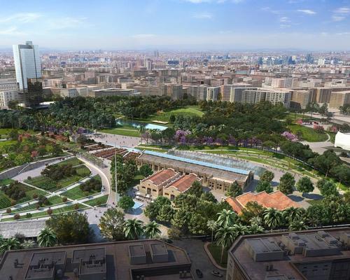  Half of the entire site will be planted, with 23 hectares (230,000sq m, 2.4m sq ft) dedicated to diverse public gardens and green space