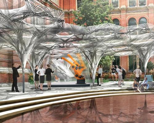 Robot-built pavilion will take centre stage as V&A explores the future of engineering