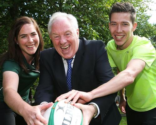 Michael Ring (centre) said the funding signalled the government's commitment to sport