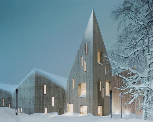 Molde is known for its ethereal pine forests, and the architects have evoked this environment in their design for the building