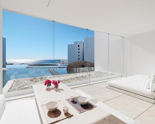 A signature hotel for Mexican architect Miguel Ángel Aragonés, Mar Adentro is designed to encourage guests to contemplate the immensity of the ocean