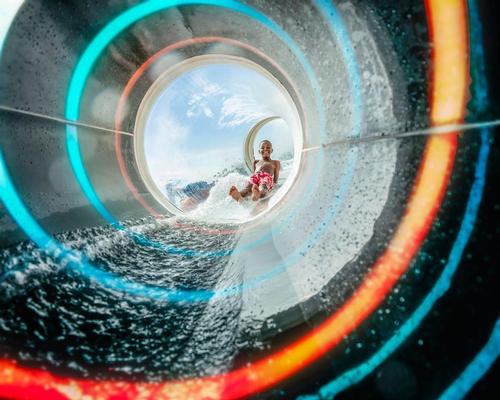Polin debuts world's first transparent waterslide