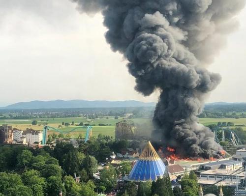 A major fire broke out at Germany's Europa Park in May