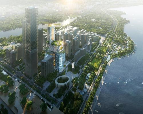 The futuristic structure will rise in Shenzhen, China.