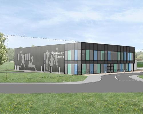 Designed by Watson Batty Architects, facilities at the new Broughton Astley Leisure Centre will include a four-court sports hall