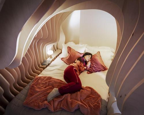 The Womb Room is one of the highlights of Cuckooz's serviced flats in Shoreditch, London.