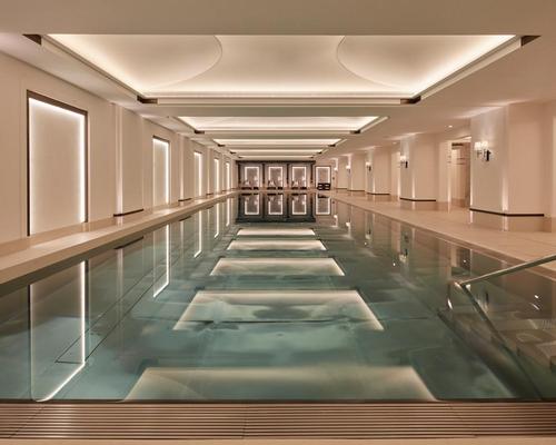 Wellness areas in the new property draw on the aesthetics of ancient spa towns like Bath and Harrogate.