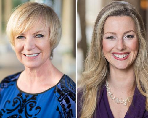 Ella Kent (left), who was previously director of spa and fitness, has been promoted to director of rooms and Dana Reitz (right) is now director of spa and fitness