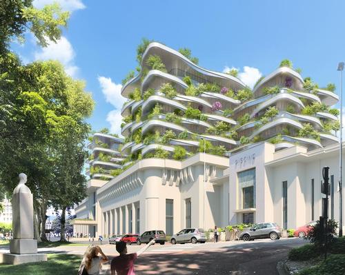 Vincent Callebaut scoops civic award for biophilic spa concept in Savoy