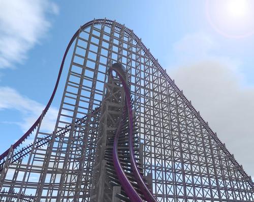 A rendering of the new hybrid coaster released by Busch Gardens